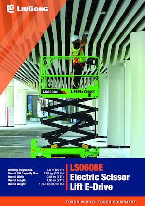 Kołowe podnośniki nożycowe Liugong LS0608E