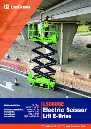 Kołowe podnośniki nożycowe Liugong LS0808E