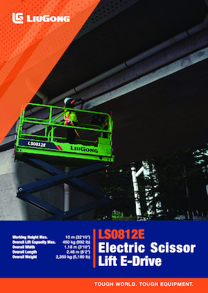 Kołowe podnośniki nożycowe Liugong LS0812E