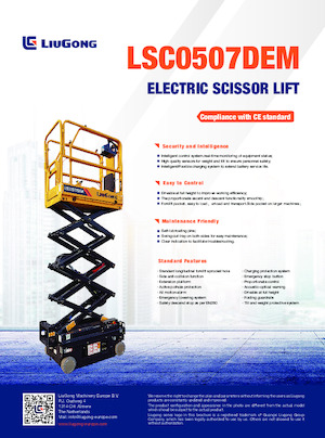 Kołowe podnośniki nożycowe Liugong LSC0507DEM