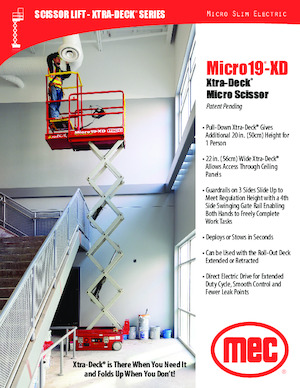 Kołowe podnośniki nożycowe MEC Micro 19-XD