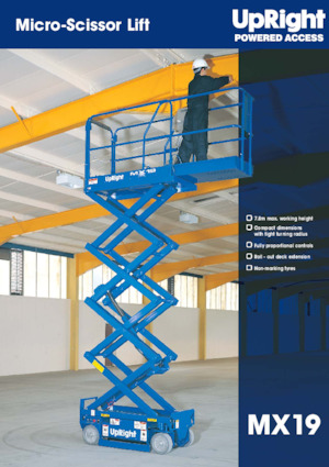 Kołowe podnośniki nożycowe UpRight MX 19