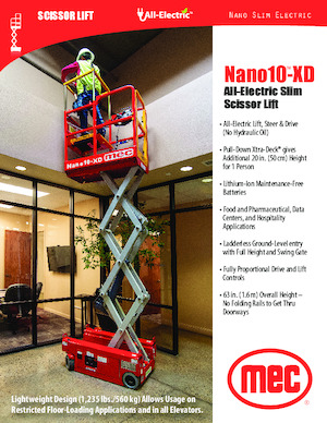 Kołowe podnośniki nożycowe MEC NANO10®-XD