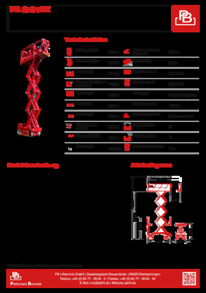 Kołowe podnośniki nożycowe PB PB ECo S78-7EZ