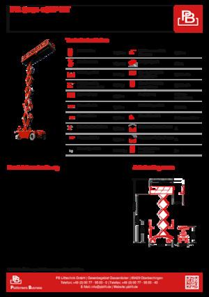 Kołowe podnośniki nożycowe PB PB S151-19EP HT