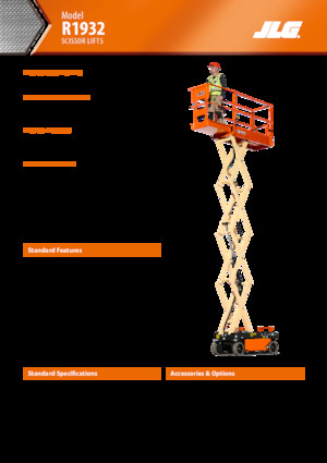 Kołowe podnośniki nożycowe JLG R1932