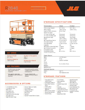 Kołowe podnośniki nożycowe JLG R2646