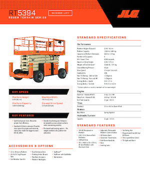 Kołowe podnośniki nożycowe JLG RT5394