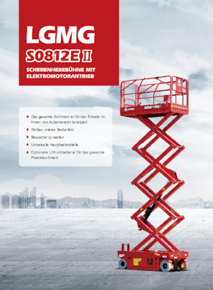 Kołowe podnośniki nożycowe LGMG  S0812EII-Li