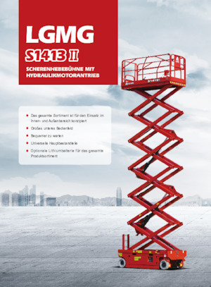 Kołowe podnośniki nożycowe LGMG  S1413II-Li