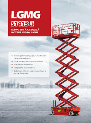 Kołowe podnośniki nożycowe LGMG  S1413II-Li