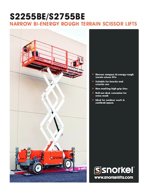 Kołowe podnośniki nożycowe Snorkel S2755BE