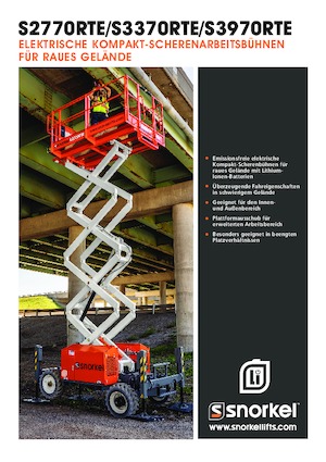 Kołowe podnośniki nożycowe Snorkel S3370RTE