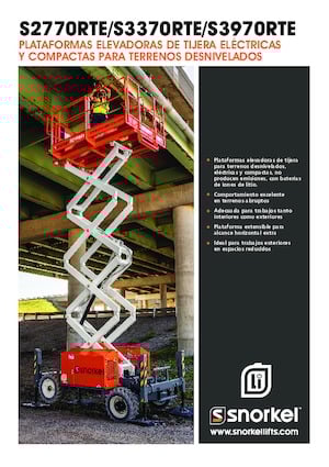 Kołowe podnośniki nożycowe Snorkel S3370RTE