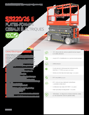Kołowe podnośniki nożycowe Skyjack SJ3226E