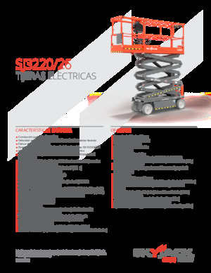 Kołowe podnośniki nożycowe Skyjack SJ3226 