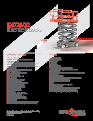 Kołowe podnośniki nożycowe Skyjack SJ4732 