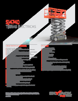 Kołowe podnośniki nożycowe Skyjack SJ4740 