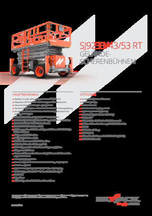 Kołowe podnośniki nożycowe Skyjack SJ9233 RT