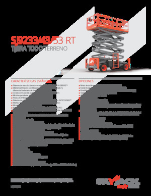 Kołowe podnośniki nożycowe Skyjack SJ9233 RT