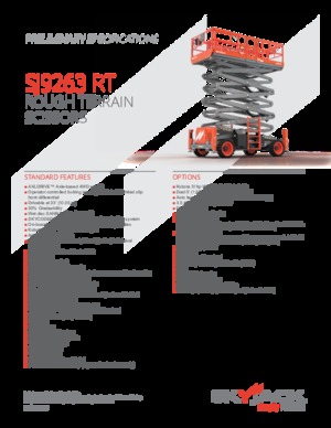 Kołowe podnośniki nożycowe Skyjack SJ9664RT 