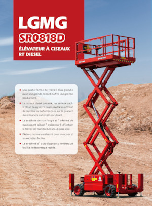 Kołowe podnośniki nożycowe LGMG  SR0818D