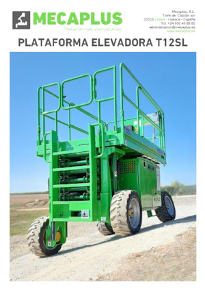 Kołowe podnośniki nożycowe Mecaplús T12SL