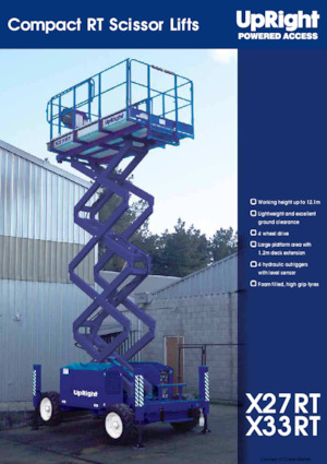 Kołowe podnośniki nożycowe UpRight X 27 RT