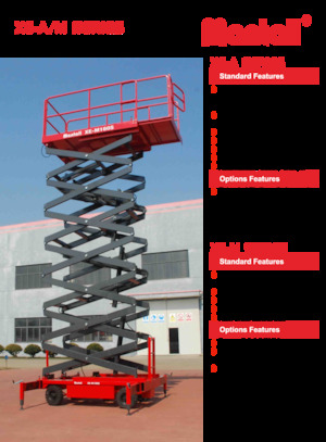 Kołowe podnośniki nożycowe Mantall XE-A140S