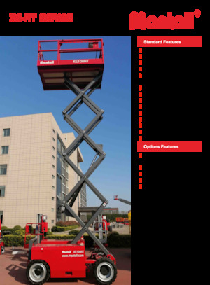 Kołowe podnośniki nożycowe Mantall XE140RT