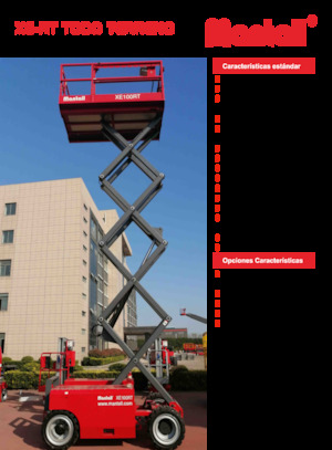 Kołowe podnośniki nożycowe Mantall XE140RT