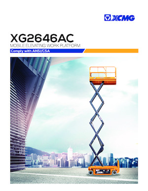 Kołowe podnośniki nożycowe XCMG XG2646AC 