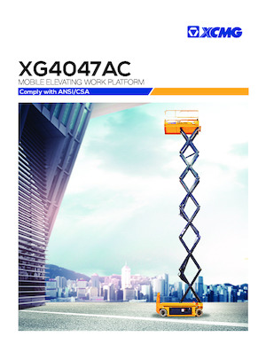 Kołowe podnośniki nożycowe XCMG XG4047AC 