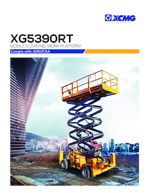Kołowe podnośniki nożycowe XCMG XG5390RT 
