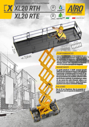 Kołowe podnośniki nożycowe AIRO XL20 RTE