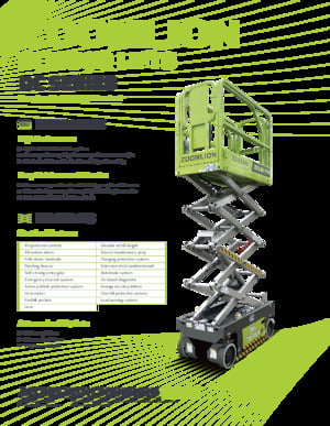 Kołowe podnośniki nożycowe Zoomlion ZS4045DC