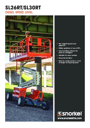 Kołowe podnośniki nożycowe Snorkel SL26RT