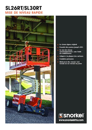 Kołowe podnośniki nożycowe Snorkel SL26RT