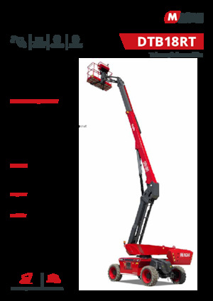 Kołowe teleskopowe platformy robocze MAGNI DTB18RT