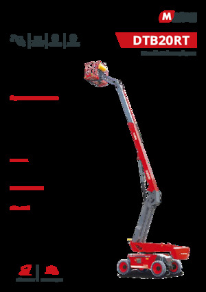 Kołowe teleskopowe platformy robocze MAGNI DTB20RT