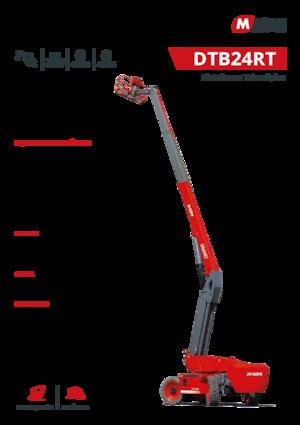 Kołowe teleskopowe platformy robocze MAGNI DTB24RT
