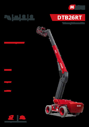 Kołowe teleskopowe platformy robocze MAGNI DTB26RT