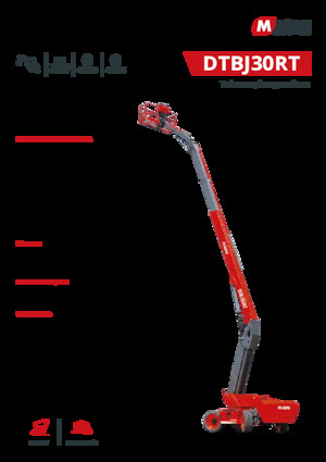 Kołowe teleskopowe platformy robocze MAGNI DTBJ30RT
