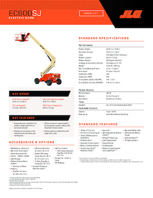 Kołowe teleskopowe platformy robocze JLG EC600SJ