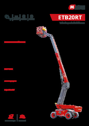 Kołowe teleskopowe platformy robocze MAGNI ETB20RT