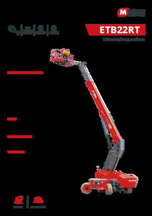 Kołowe teleskopowe platformy robocze MAGNI ETB22RT