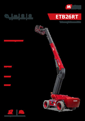 Kołowe teleskopowe platformy robocze MAGNI ETB26RT