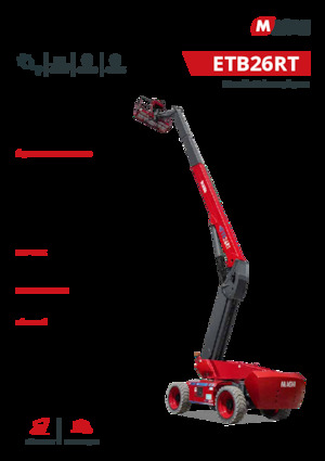 Kołowe teleskopowe platformy robocze MAGNI ETB26RT