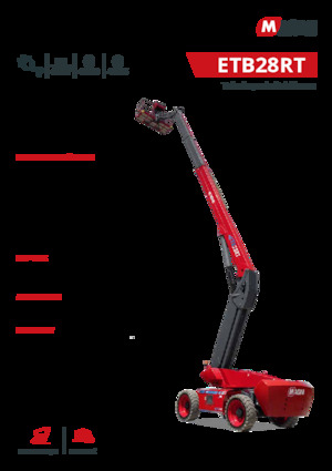 Kołowe teleskopowe platformy robocze MAGNI ETB28RT