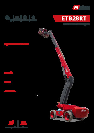Kołowe teleskopowe platformy robocze MAGNI ETB28RT